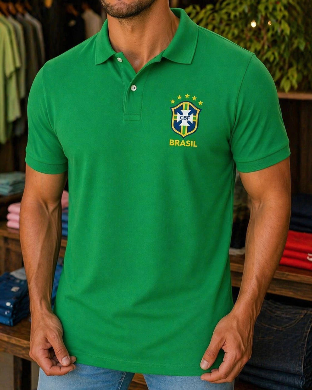 🇧🇷 CAMISA POLO SELEÇÃO - COPA DO MUNDO 2026 - 100% ALGODÃO PIQUET 🇧🇷
