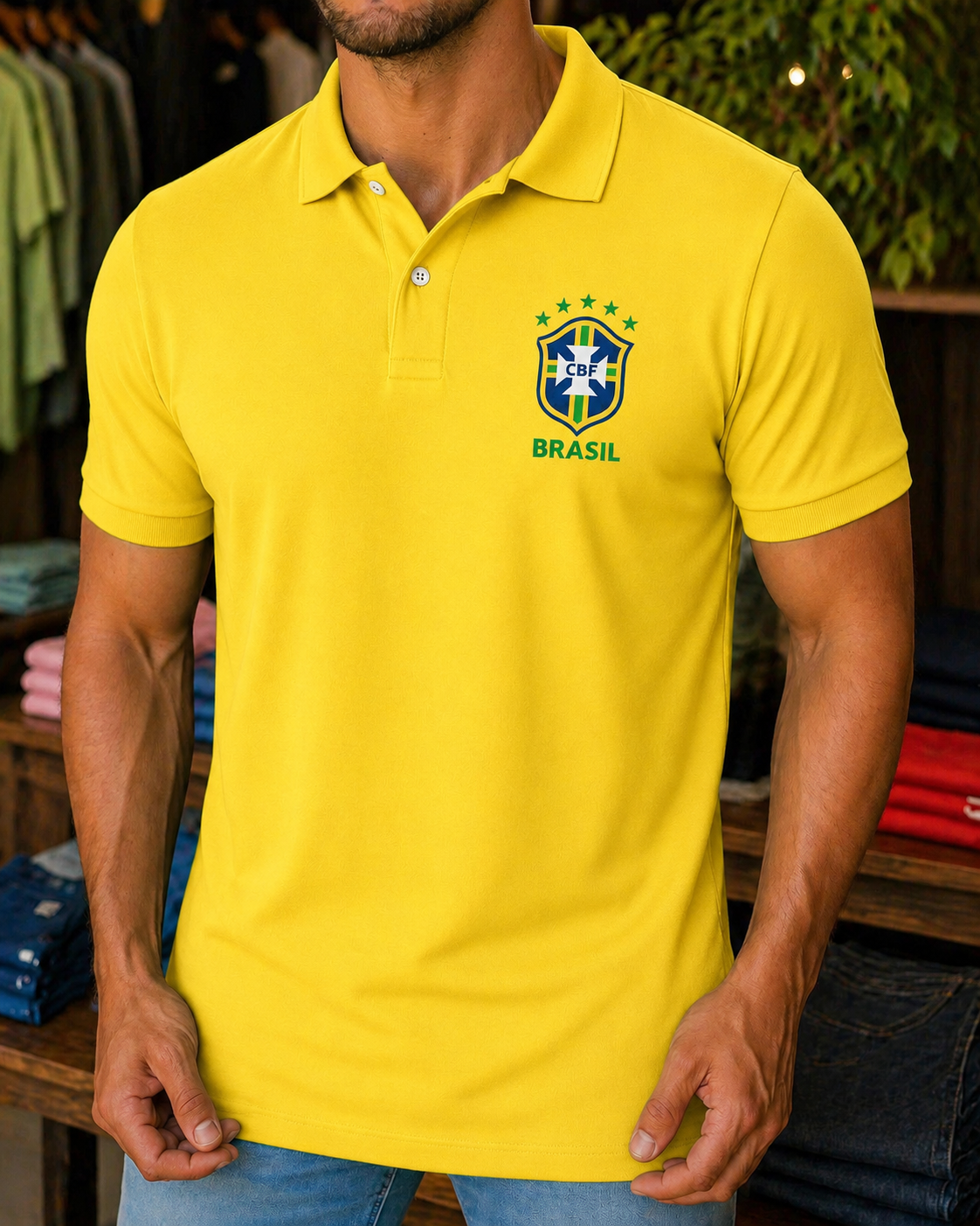 🇧🇷 CAMISA POLO SELEÇÃO - COPA DO MUNDO 2026 - 100% ALGODÃO PIQUET 🇧🇷