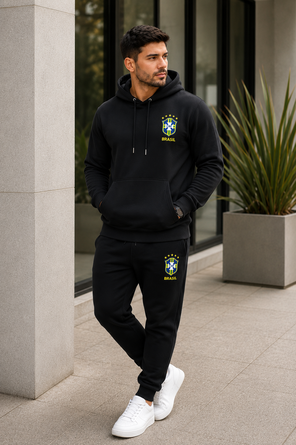 🇧🇷 CONJUNTO MOLETOM SELEÇÃO - COPA DO MUNDO 2026 - 100% ALGODÃO PIQUET 🇧🇷
