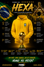 🇧🇷 CONJUNTO MOLETOM SELEÇÃO - COPA DO MUNDO 2026 - 100% ALGODÃO PIQUET 🇧🇷