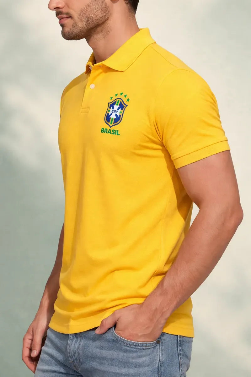 🇧🇷 CAMISA POLO SELEÇÃO - COPA DO MUNDO 2026 - 100% ALGODÃO PIQUET 🇧🇷