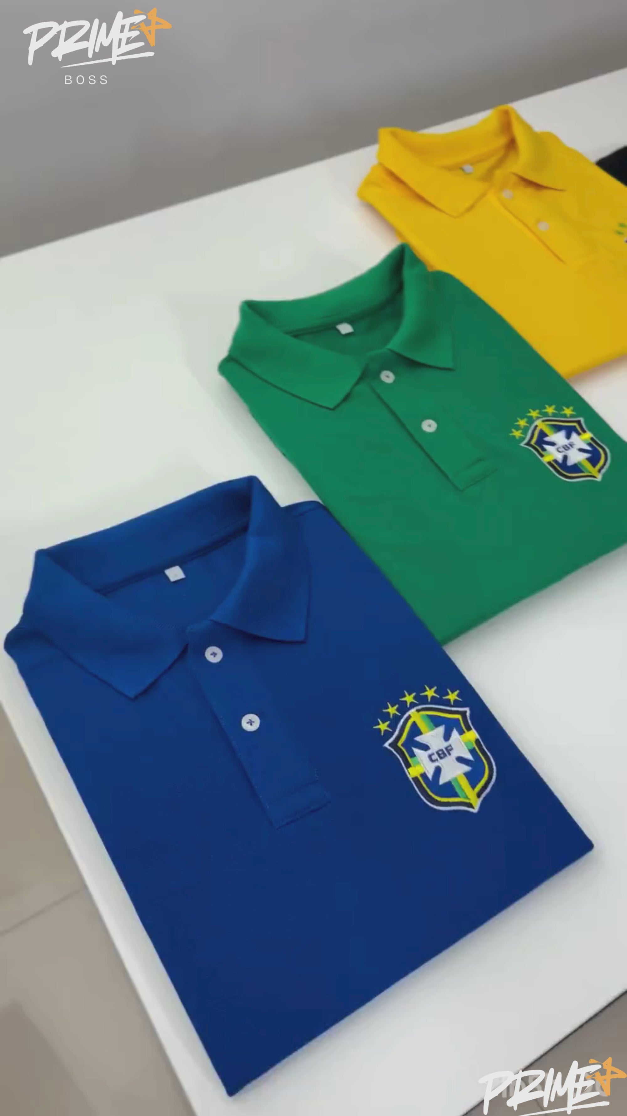 🇧🇷 CAMISA POLO SELEÇÃO - COPA DO MUNDO 2026 - 100% ALGODÃO PIQUET 🇧🇷
